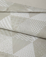 Professional Easy Care Single Bedding Set   Patchwork Duvet & Fitted Sheet