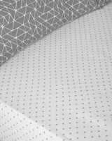 Professional Easy Iron Single Duvet Cover Set Grey