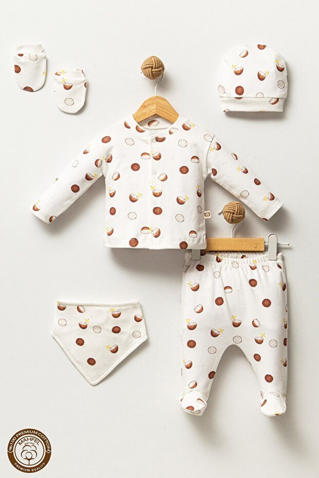 Tropical Coconut Theme Newborn Baby Hospital Exit Set - 5 Piece - TryAladdin