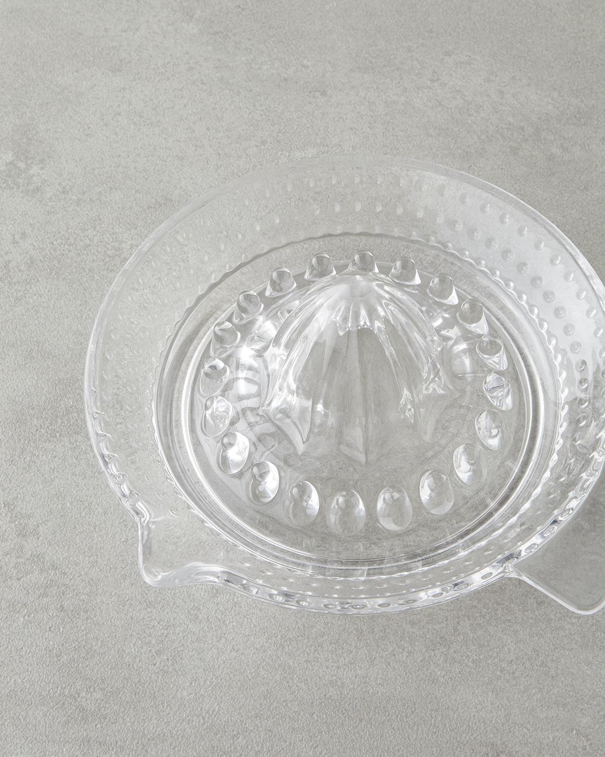 Professional Grade Clear Glass Lemon Squeezer