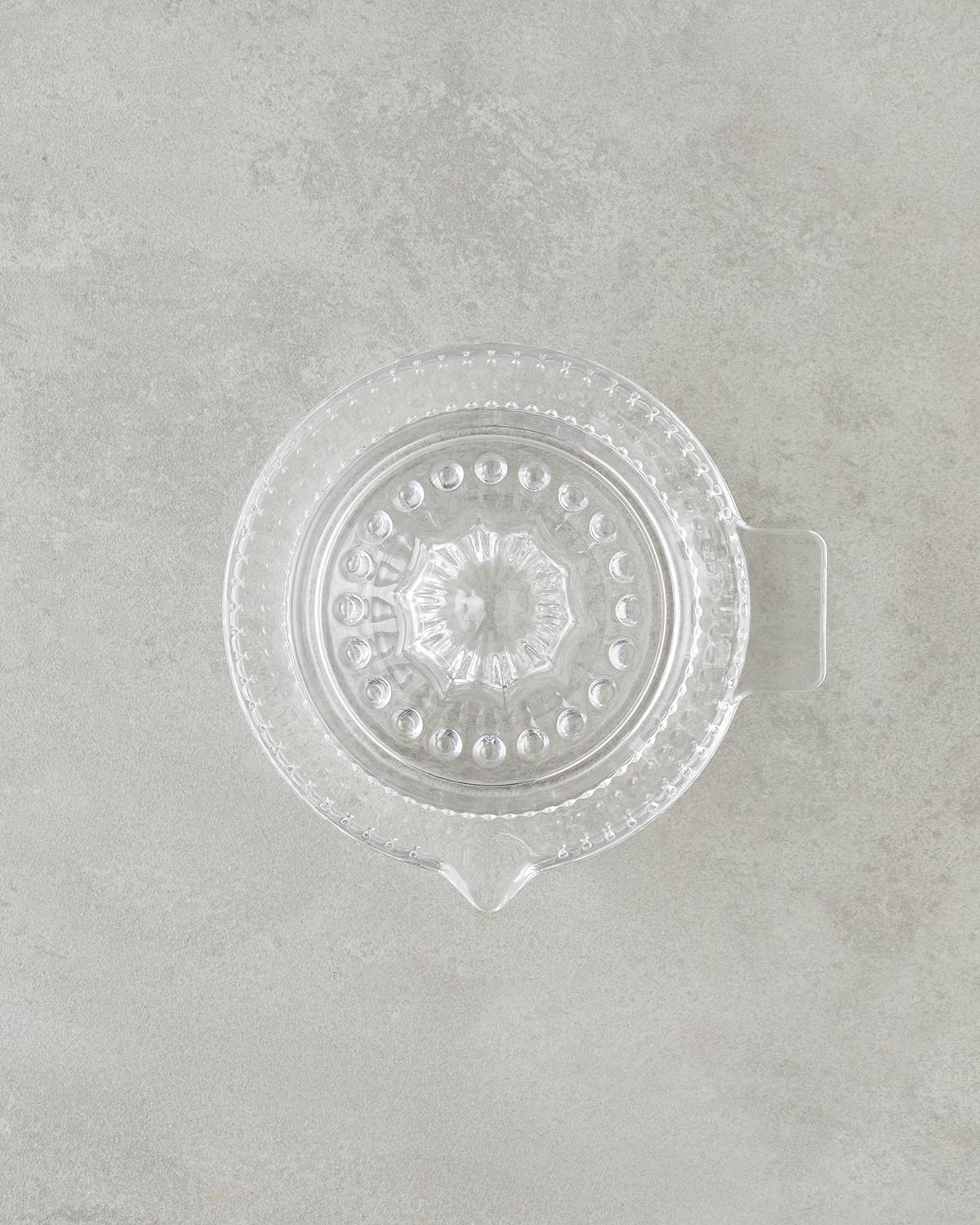 Professional Grade Clear Glass Lemon Squeezer