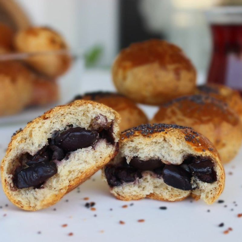 Turkish Pastry - Pogaca with Olives - TryAladdin