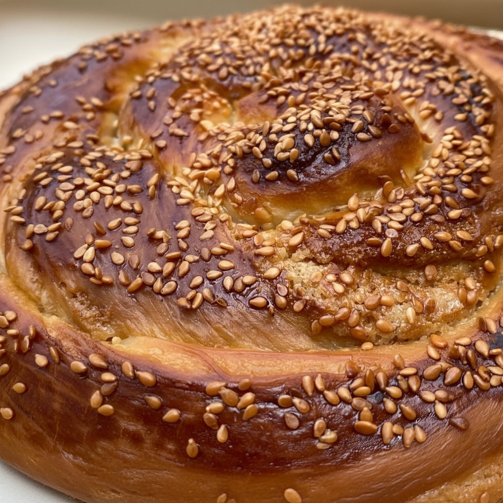 Turkish Pastry with Tahini and Sesame - Tahinli Corek - TryAladdin