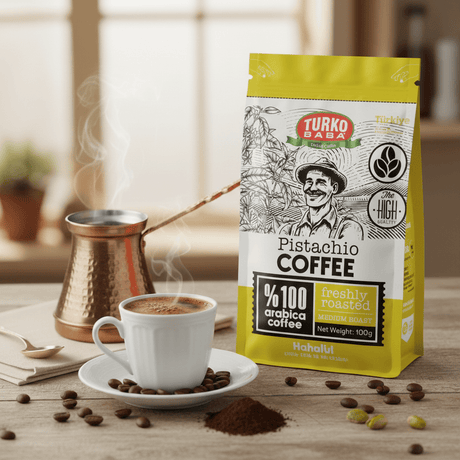 TURKOBABA Authentic Menengic Pistachio Coffee - 100g - TryAladdin