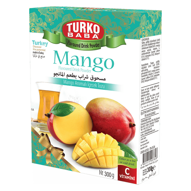 TURKOBABA Instant Mango Flavored Drink Mix - 300g - TryAladdin TURKOBABA Instant Mango Flavored Drink Mix - 300g - TryAladdin