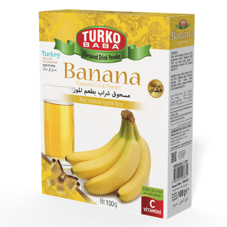 TURKOBABA Premium Banana Instant Drink Powder - 100g - TryAladdin