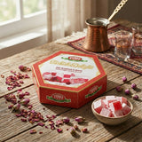 TURKOBABA Premium Rose Flavored Turkish Delight Loukoum - 250g - TryAladdin