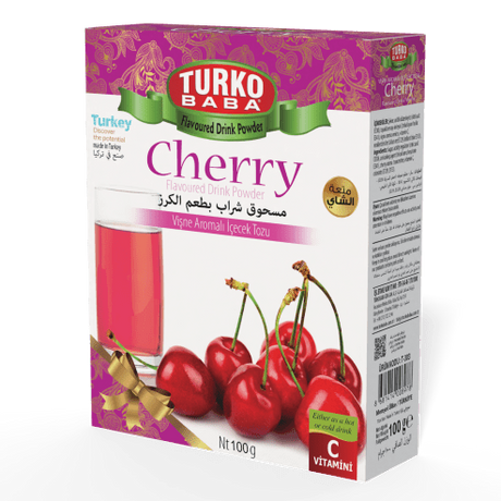 TURKOBABA Premium Sour Cherry Flavored Drink Powder - 100g - TryAladdin