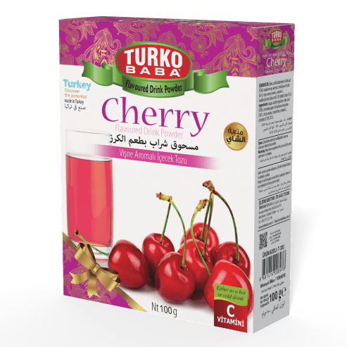TURKOBABA Premium Sour Cherry Flavored Drink Powder - 100g - TryAladdin