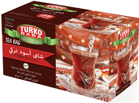 TURKOBABA Premium Turkish Black Tea Bags - 20 Count - TryAladdin
