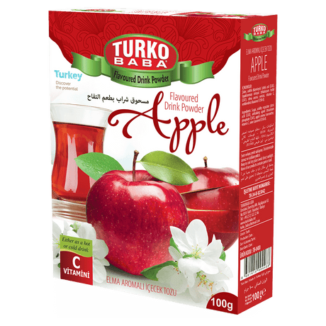 TURKOBABA Professional Apple Flavored Instant Drink Mix - 100g - TryAladdin