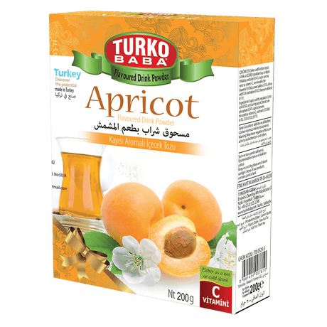 TURKOBABA Professional Apricot Flavored Drink Powder - 200g - TryAladdin