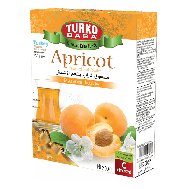 TURKOBABA Professional Apricot Flavored Powder Drink Mix - 300g - TryAladdin