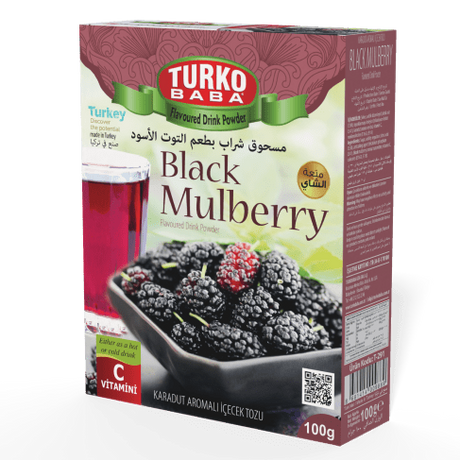 TURKOBABA Professional Black Mulberry Flavored Drink Mix - 100g - TryAladdin