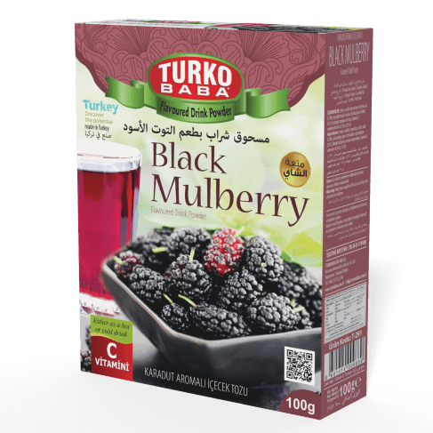 TURKOBABA Professional Black Mulberry Flavored Drink Mix - 100g - TryAladdin