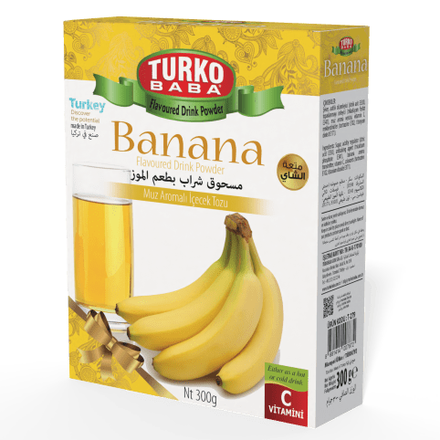 TURKOBABA Professional Instant Banana Flavored Drink Mix - 300g - TryAladdin