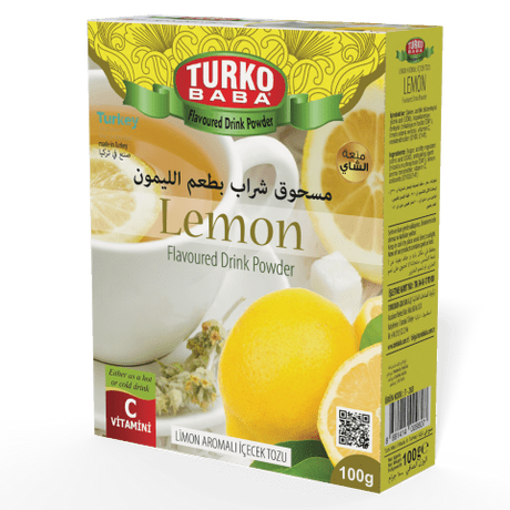 TURKOBABA Professional Instant Lemon Flavor Drink Mix - 100g - TryAladdin