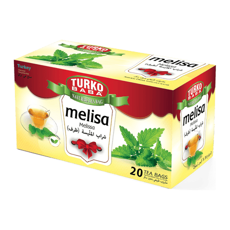 TURKOBABA Professional Lemon Balm Herbal Tea Bags - 20 Count Box - TryAladdin