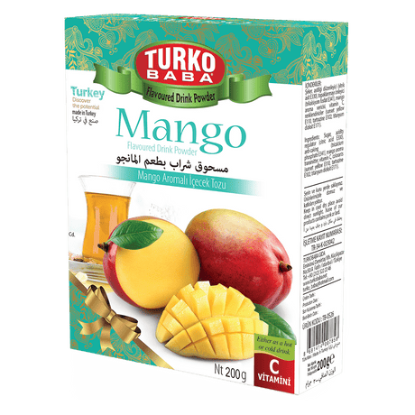 TURKOBABA Professional Mango Flavored Instant Drink Powder - 200g - TryAladdin