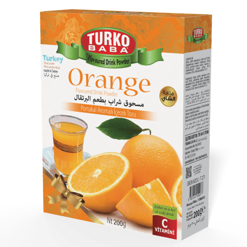 TURKOBABA Professional Orange Flavored Powder Drink Mix - 200g - TryAladdin