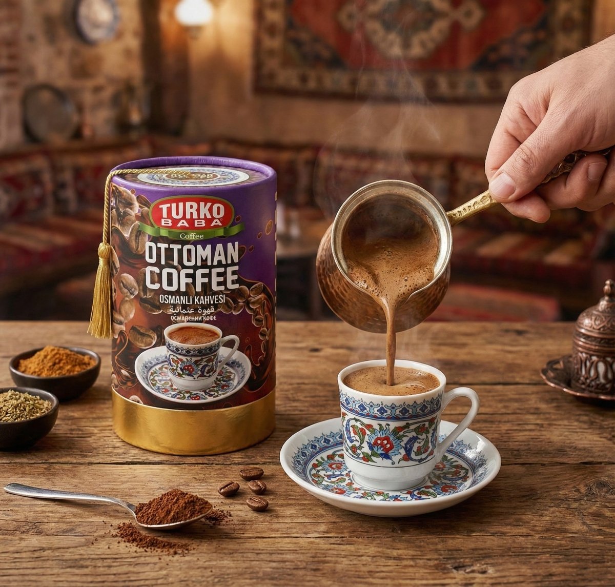 TURKOBABA Professional Ottoman Cylinder Blend Coffee - 200g - TryAladdin