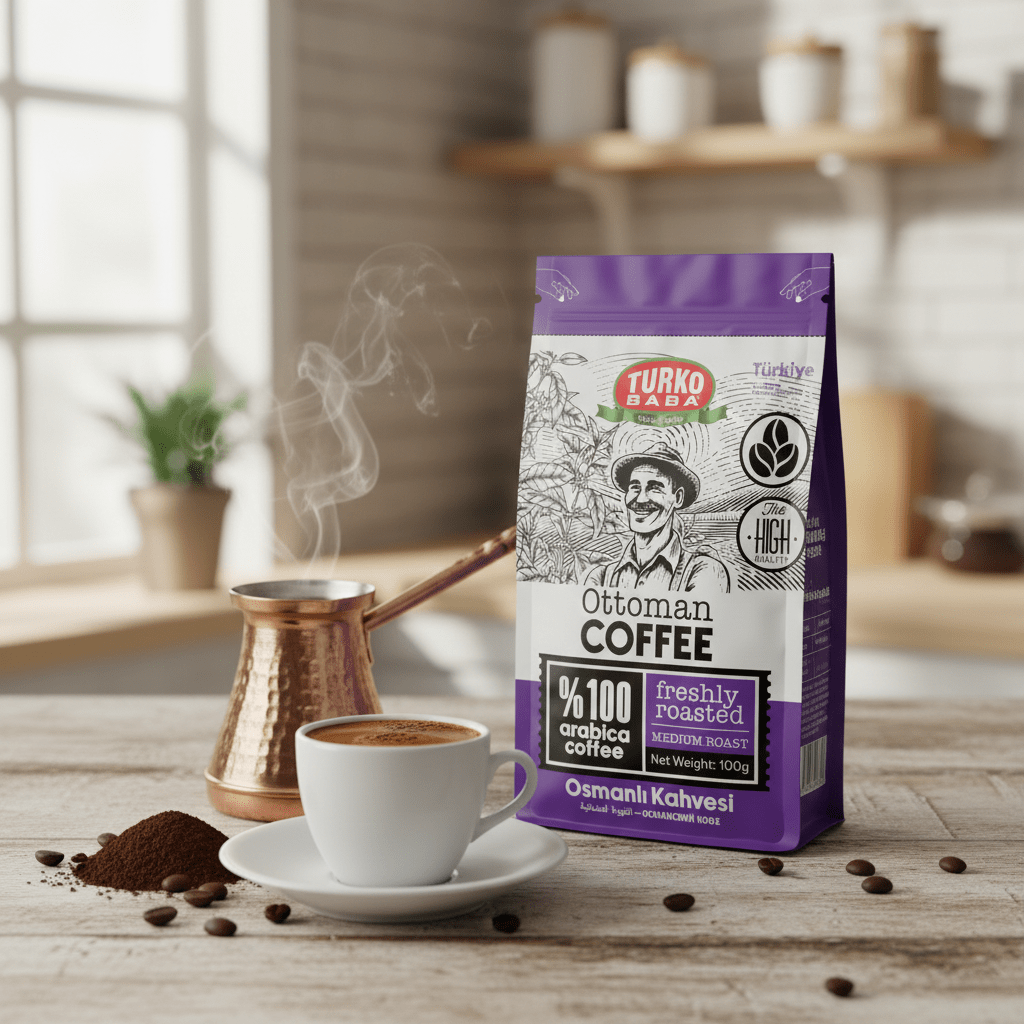 TURKOBABA Professional Ottoman Style Spice Infused Coffee Blend - 100g - TryAladdin