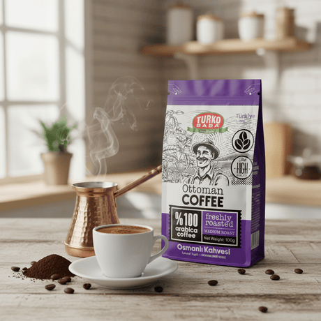 TURKOBABA Professional Ottoman Style Spice Infused Coffee Blend - 100g - TryAladdin