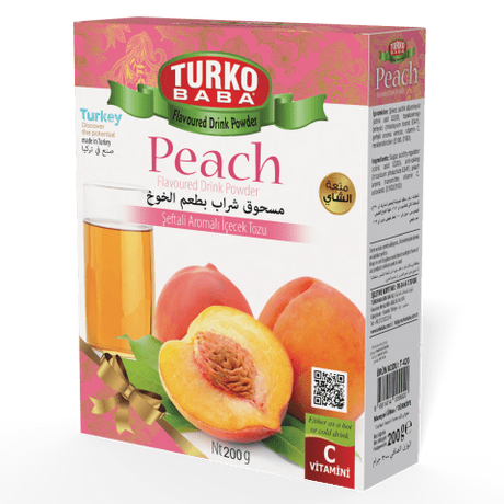 TURKOBABA Professional Peach Flavored Powder Drink Mix - 200g - TryAladdin