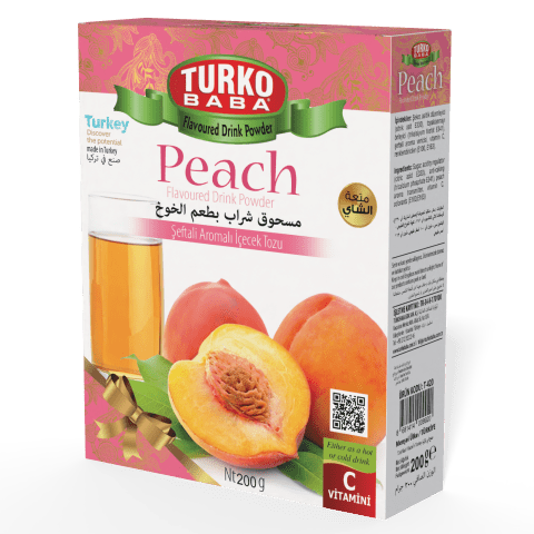 TURKOBABA Professional Peach Flavored Powder Drink Mix - 200g - TryAladdin
