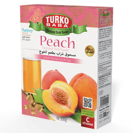 TURKOBABA Professional Peach Flavored Powder Drink Mix - 300g - TryAladdin