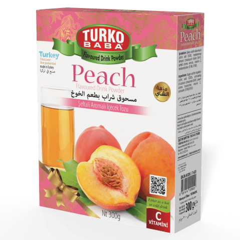 TURKOBABA Professional Peach Flavored Powder Drink Mix - 300g - TryAladdin