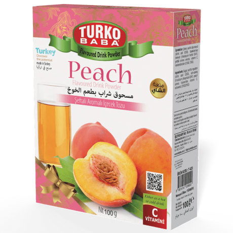 TURKOBABA Professional Peach Instant Drink Mix - 100g - TryAladdin