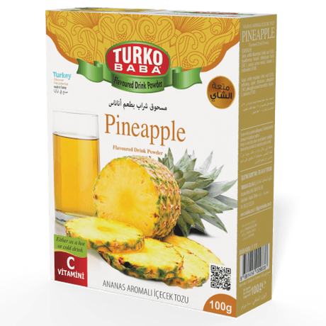 TURKOBABA Professional Pineapple Flavored Instant Drink Powder Mix - 100g - TryAladdin