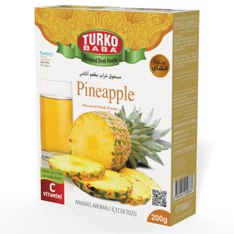 TURKOBABA Professional Pineapple Flavored Powder Drink Mix - 200g - TryAladdin
