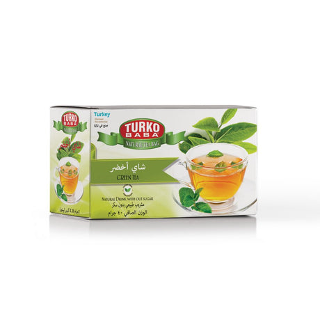 TURKOBABA Professional Premium Green Tea Bags - 20 Count - TryAladdin