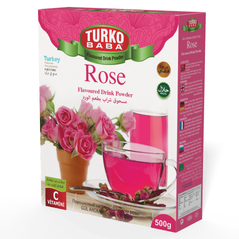 TURKOBABA Professional Rose Flavored Drink Mix Powder - 500g - TryAladdin