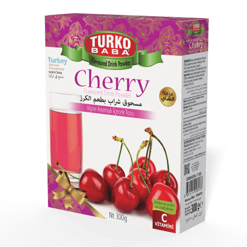 TURKOBABA Professional Sour Cherry Flavored Powder Drink Mix - 300g - TryAladdin