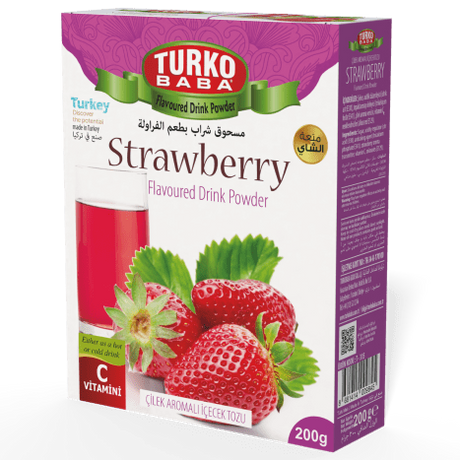 TURKOBABA Professional Strawberry Flavor Drink Mix Powder - 200g - TryAladdin