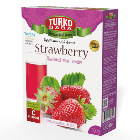 TURKOBABA Professional Strawberry Flavored Drink Powder - 300g - TryAladdin