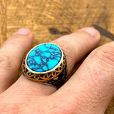 Turquoise Men's Handmade Ring