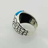 Turquoise Men's Natural Stone Ring