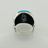 Turquoise Men's Natural Stone Ring