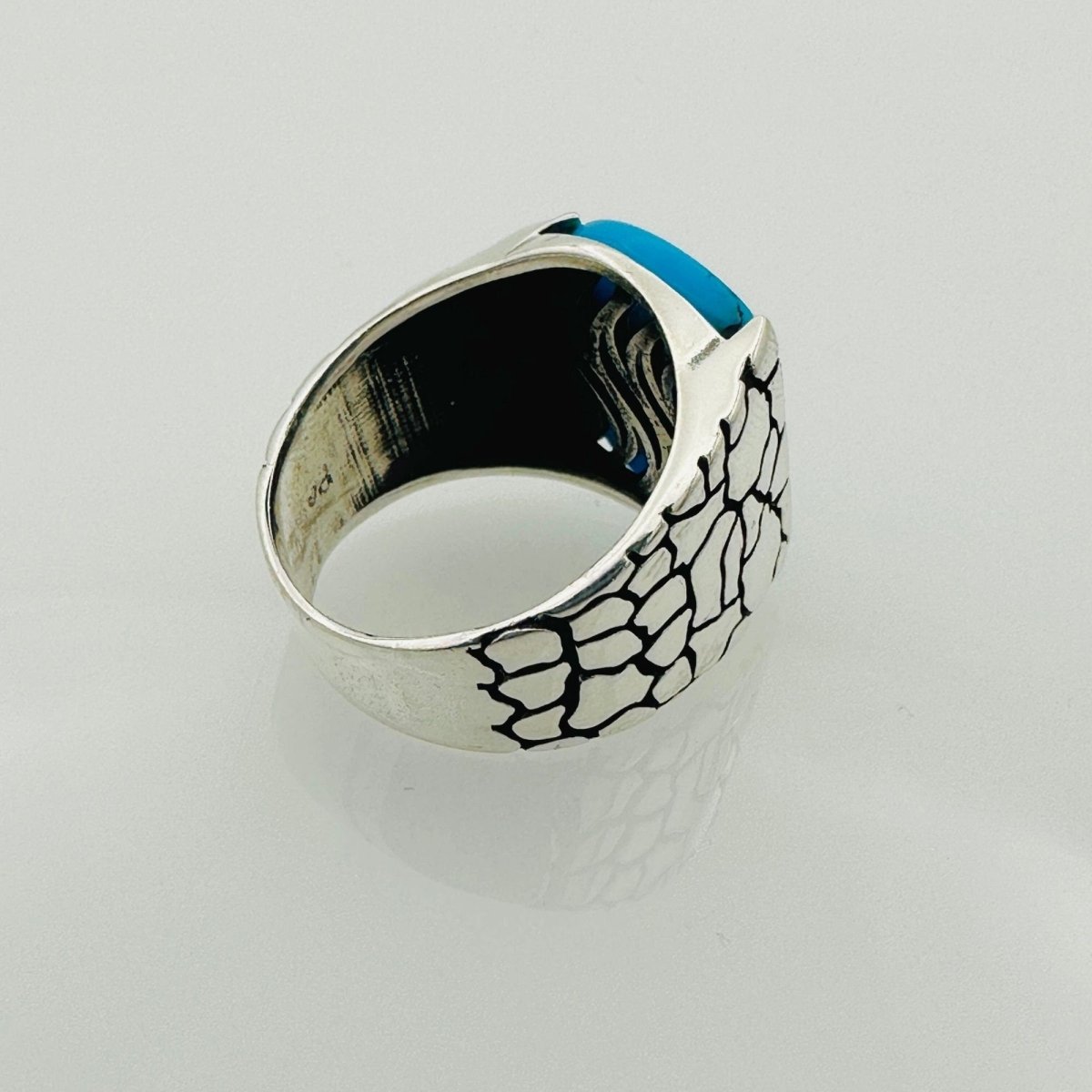 Turquoise Men's Natural Stone Ring