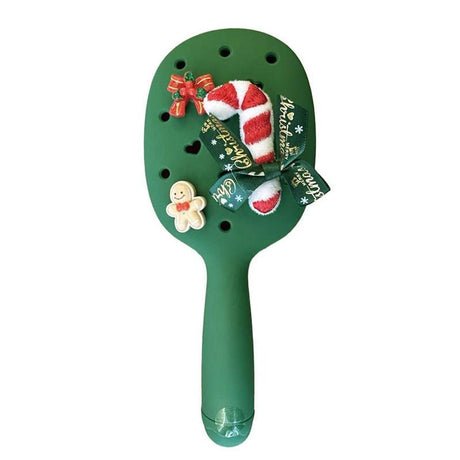 Twistlo Christmas Themed Hair Brush - Festive Green - TryAladdin