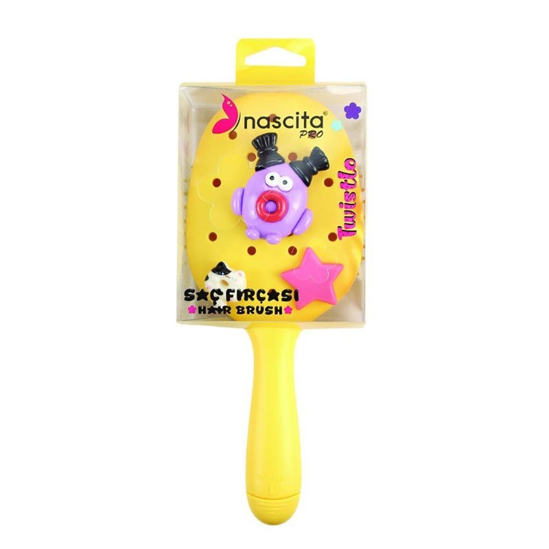 Twistlo Detangling Hair Brush, Yellow - TryAladdin
