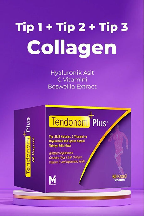 Type 1, 2, 3 Collagen, Hyaluronic Acid & Vitamin C - 60 Capsules - TryAladdin