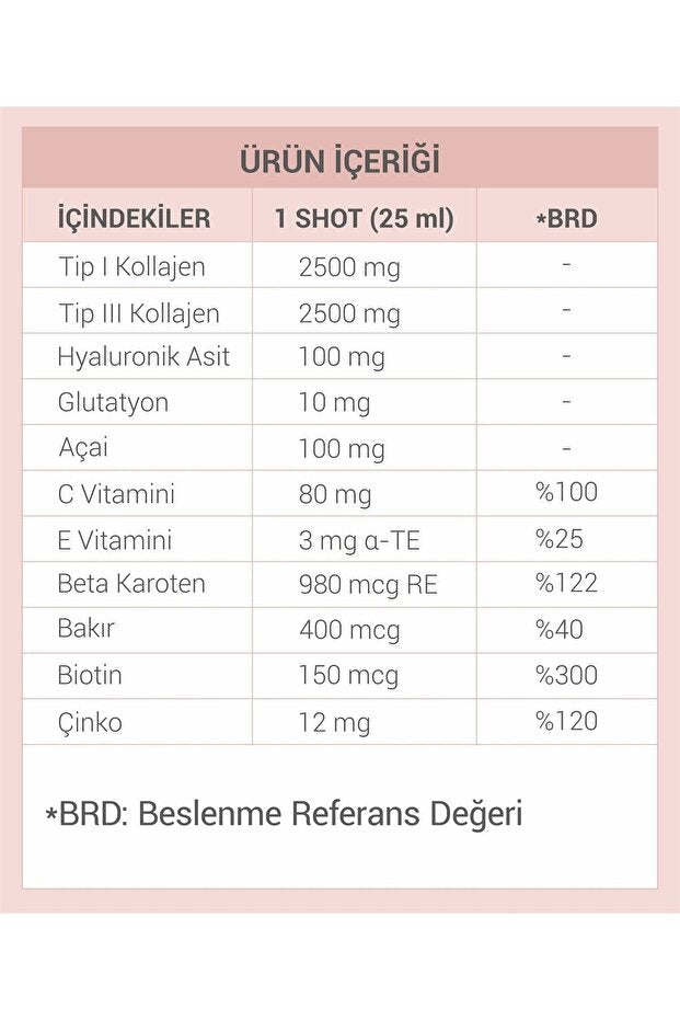 Type 1 & 3 Collagen Drink - Pomegranate, 30 Shots - TryAladdin