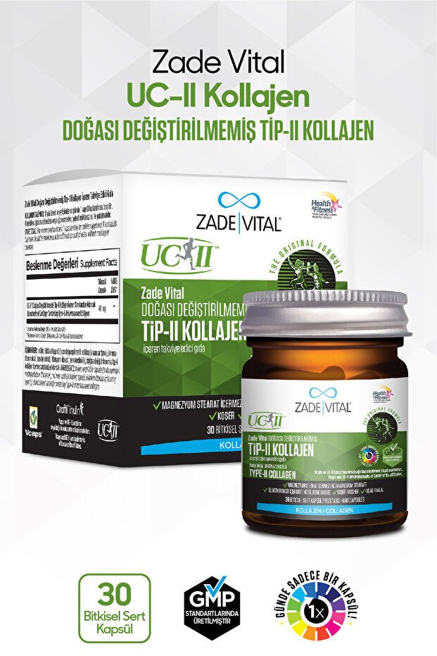 Type 2 Collagen Supplement - 30 Herbal Hard Capsules - TryAladdin