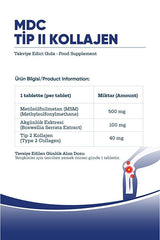 Type II Collagen Supplements - 30 Tablets with MSM & Boswellia - TryAladdin