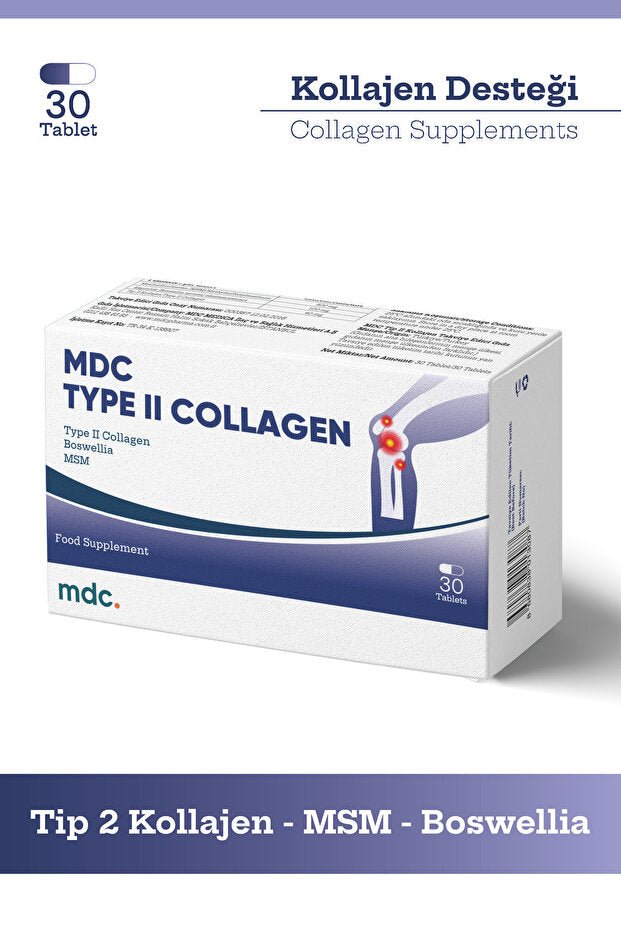 Type II Collagen Supplements - 30 Tablets with MSM & Boswellia - TryAladdin